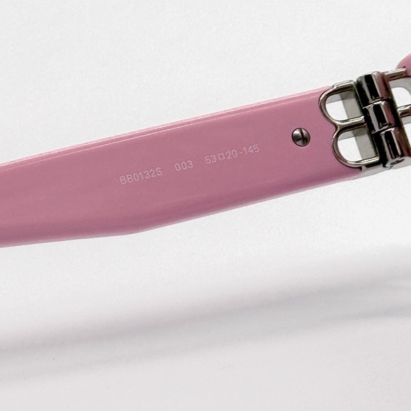 NEW BALENCIAGA CAT EYE PINK SUNGLASSES BALENCIAGA BB0132S 003 - Picture 10 of 12